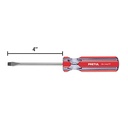 Desarmador plano 1/4 x 4' mango de PVC, PRETUL