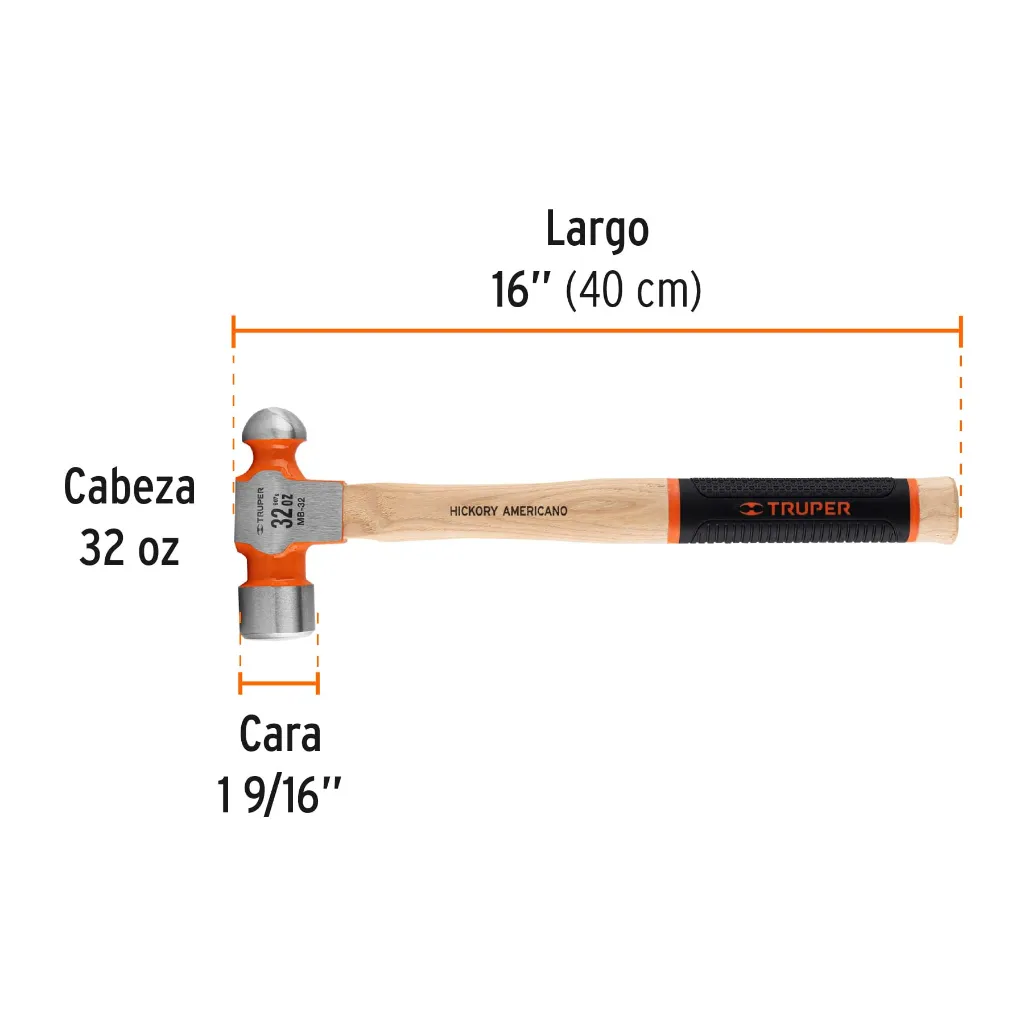 martillo-pulido-de-bola-32-oz-mango-hickory-truper-gripmb-32-903.webp