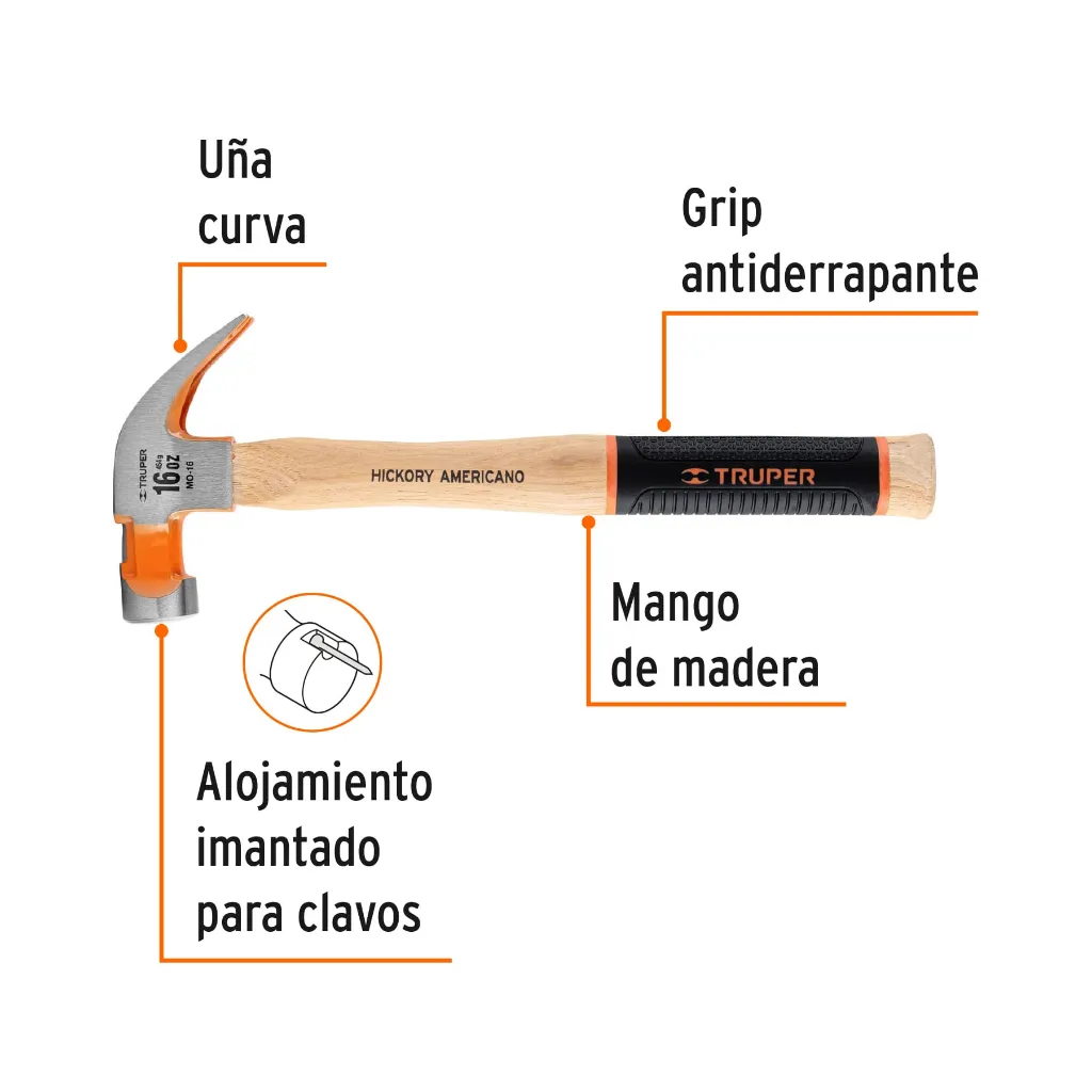 martillo-pulido-16-oz-u-a-curva-mango-hickory-truper-gripmo-16-a23.webp