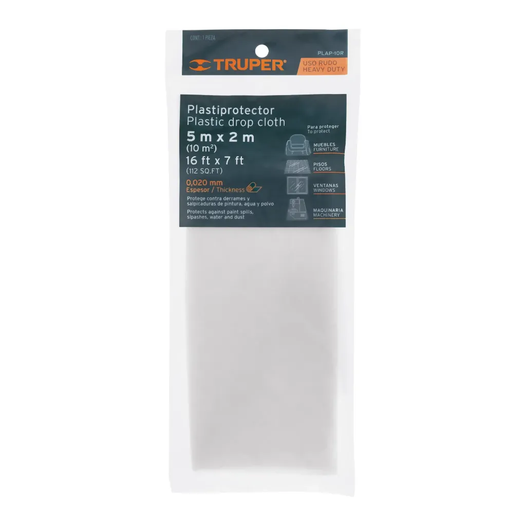 [TP-11108] Plastiprotector 5 x 2 m, uso rudo, TRUPER