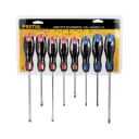 Juego de 8 desarmadores mango Comfort Grip, PRETUL