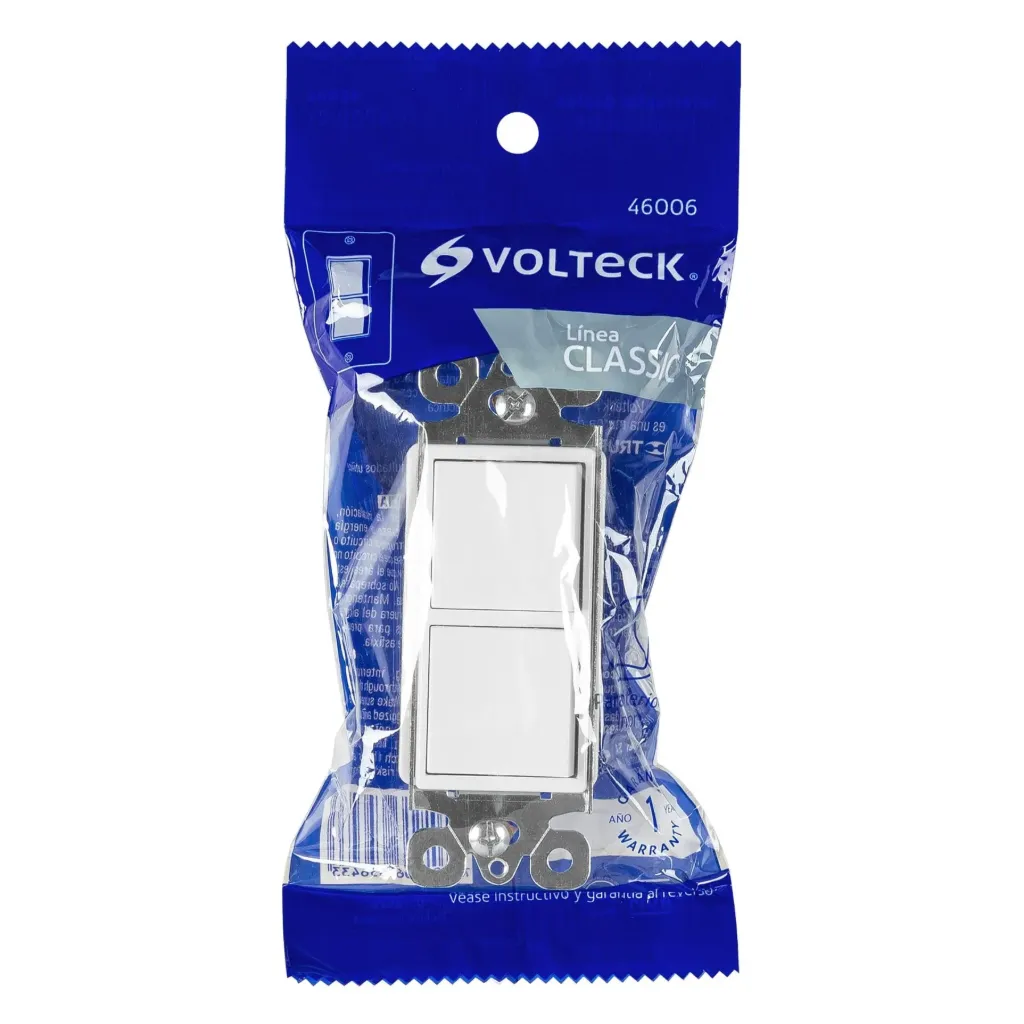[TP-46006] Interruptor dúplex, línea Classic, VOLTECK