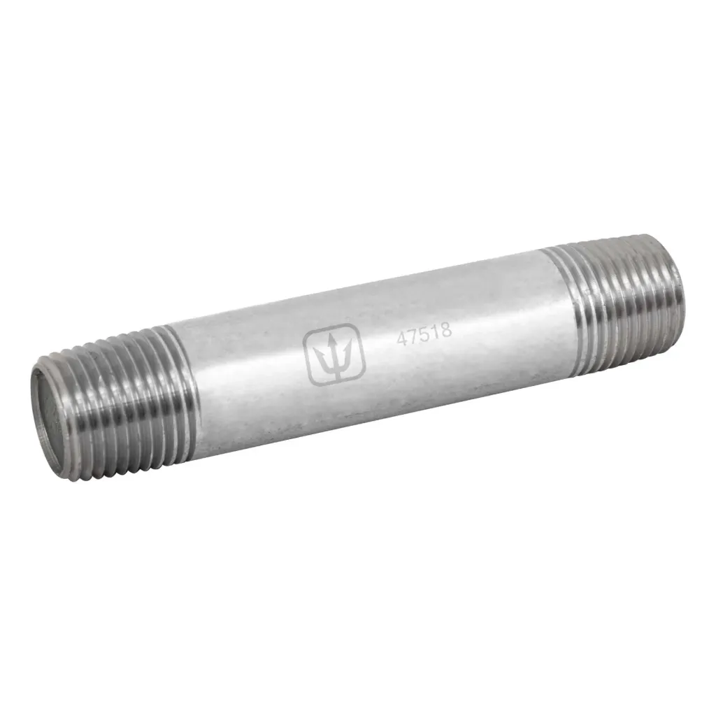 Niple de acero galvanizado 1/2' x 4', FOSET