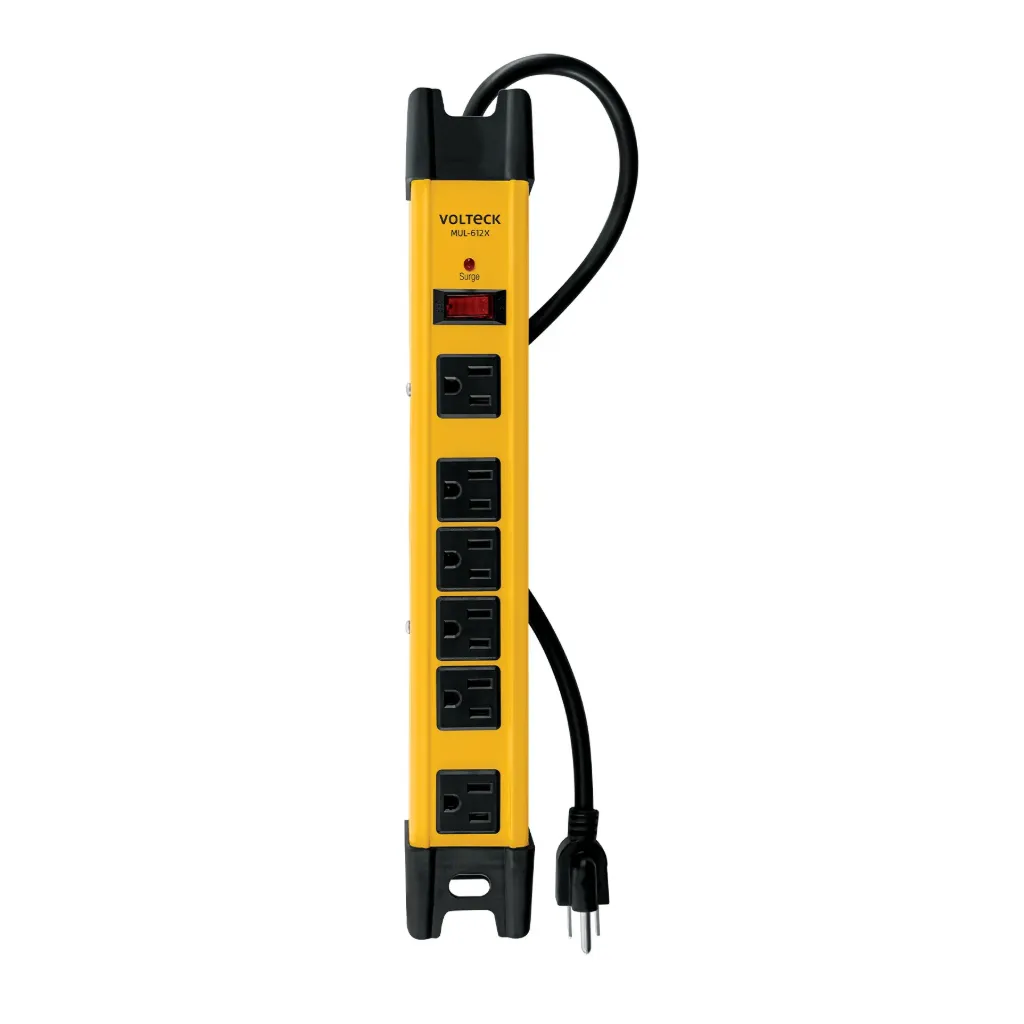 [TP-48186] Multicontacto 14 AWG industrial supresor de picos 6 entradas