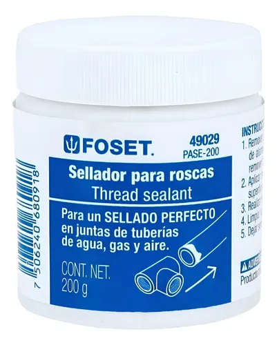 Sellador para roscas, 200g, FOSET