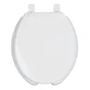 Asiento alargado con tapa para WC, abierto, blanco, FOSET