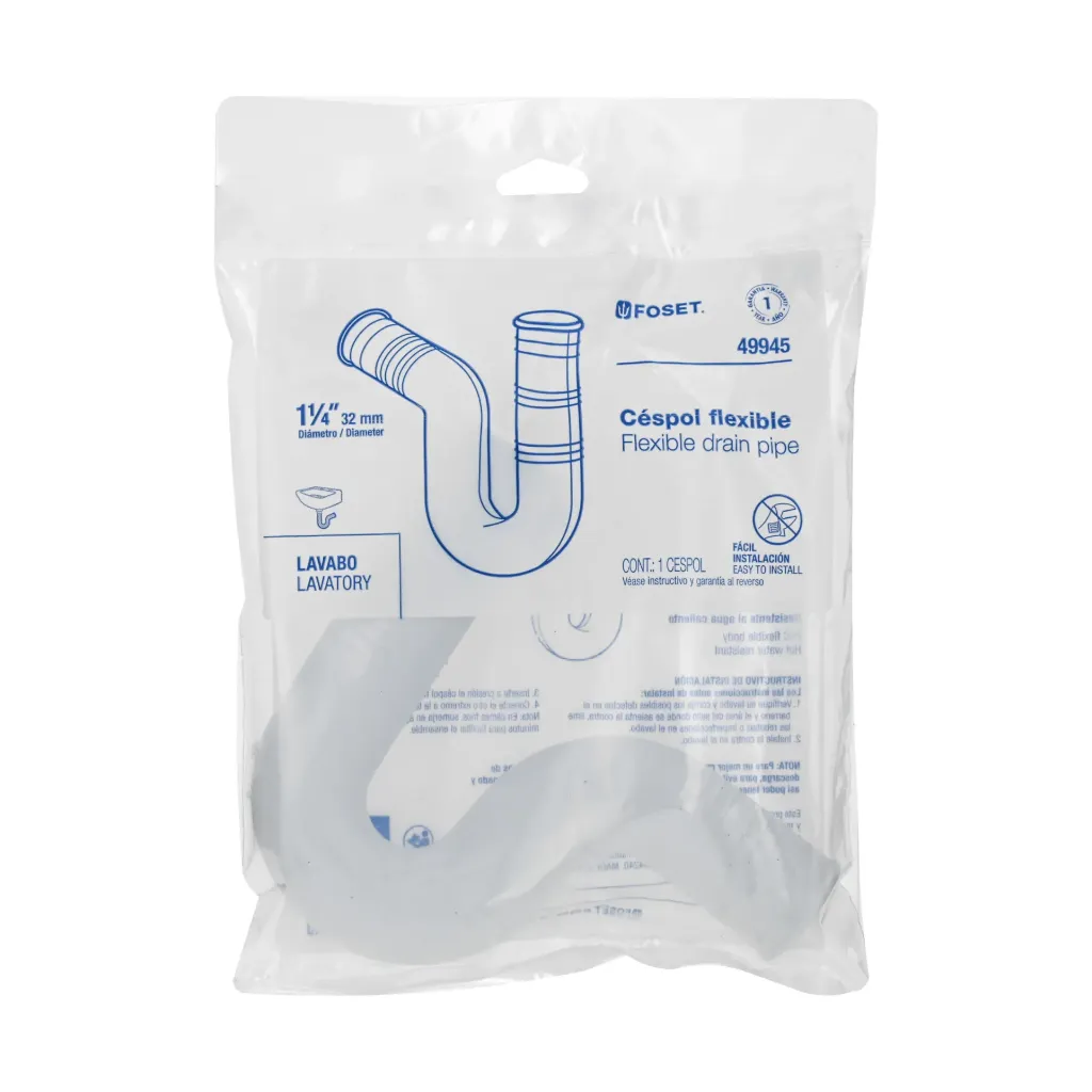 [49945] Céspol flexible de PVC para lavabo, FOSET