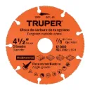 Disco 4-1/2' multimaterial de carburo de tungsteno, TRUPER
