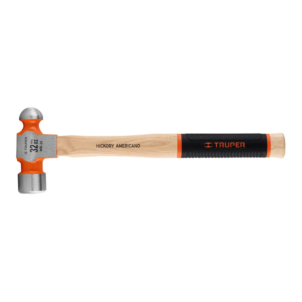 [TP-16904] Martillo pulido de bola 32 oz mango hickory, TRUPER Grip