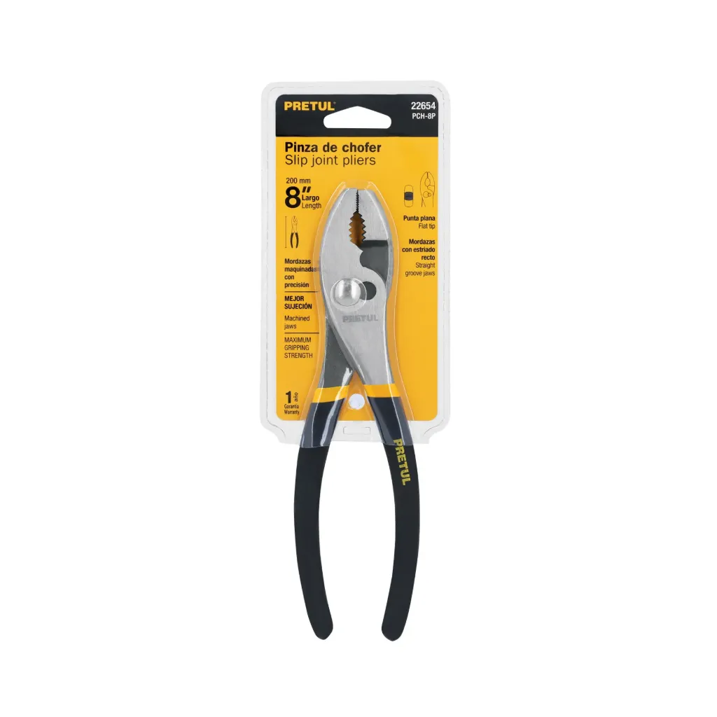 Pinza de mecanico 8' mango de PVC, PRETUL