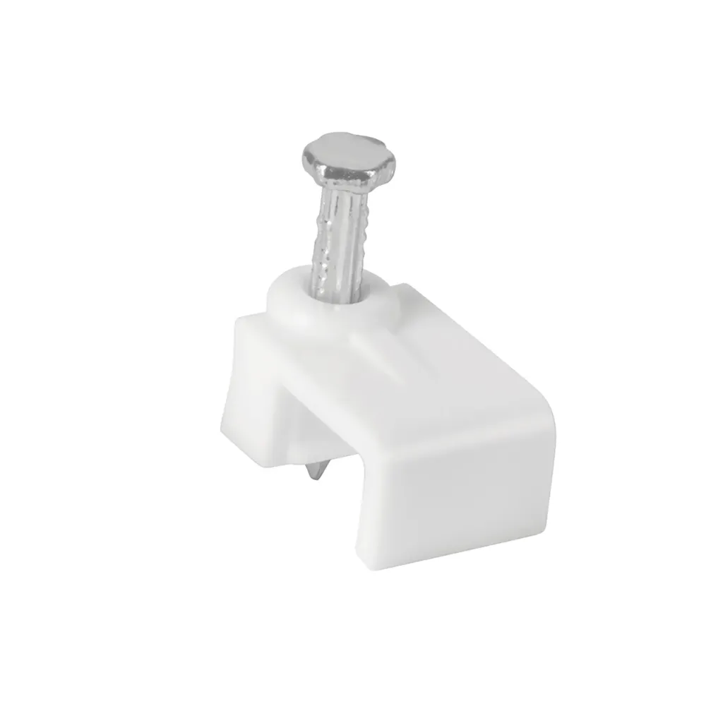 [TP-43045] Bolsa con 500 grapas blancas de 5 X 8.5 mm para cable  plano
