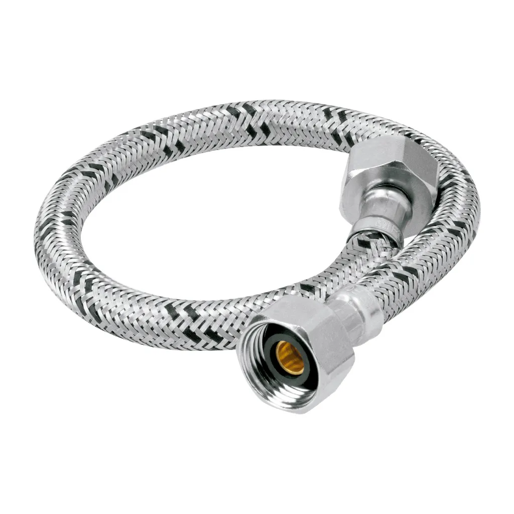[TP-49179] Manguera lavabo/fregadero, acero inox, 1/2' x 1/2', 40 cm