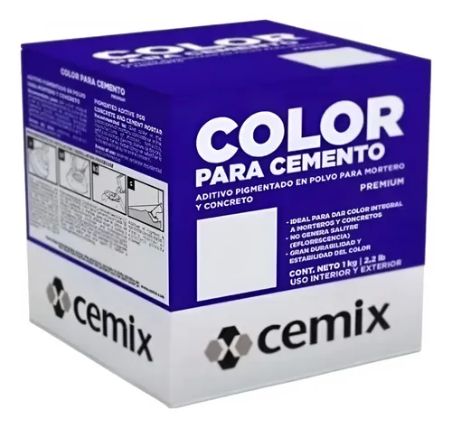 COLOR PARA CEMENTO AZUL TURQUESA (CEMIX)