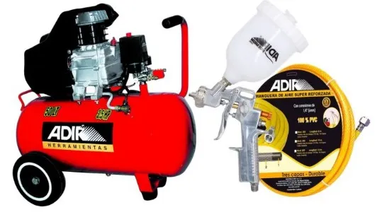 COMPRESORA ADIR 3,5HP 50L    204 KIT