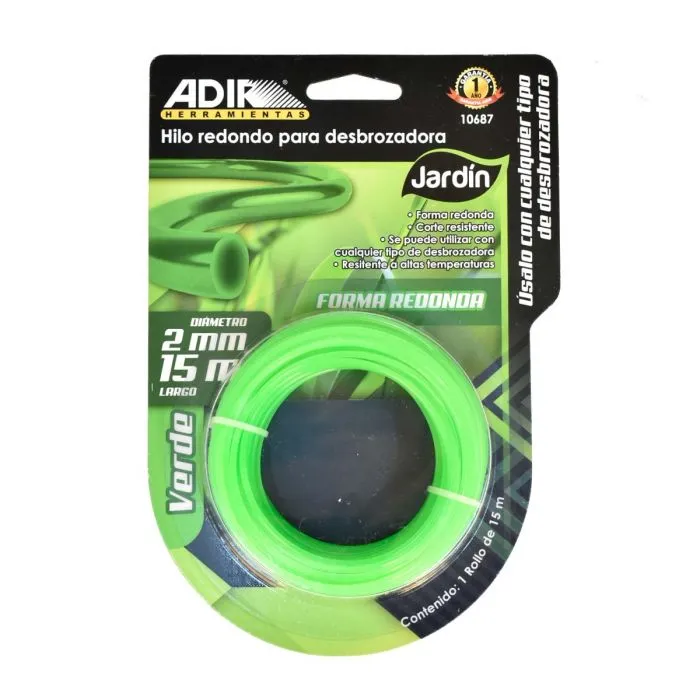 [CM-6007] HILO NYLON ADIR 2MM 15M VERDE106 87