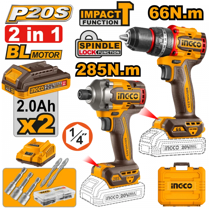 ROTOMARTILLO INGCO COMBO ATOR 20I20 277