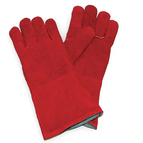 [PESI112RK] GUANTES SOLDADOR   ROJO (HILO KEVLAR)