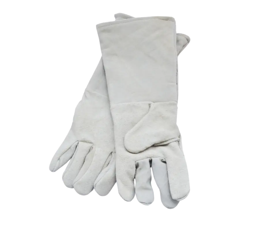 GUANTES SOLDADOR  TIPO AMER EX LARGO GRIS