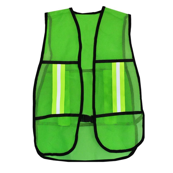 [SINSIN12306] CHALECO TELA ROMBO VERDE C/ REFLEJANTE ECO HER