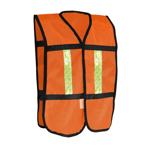 CHALECO TELA ROMBOS NARANJA C/ REFELJANTE ECO HER