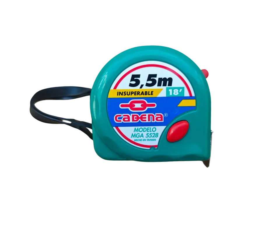 FLEXOMETRO CADENA VERDE AGUA DE 5.5MX1" (18 PIES) 5528