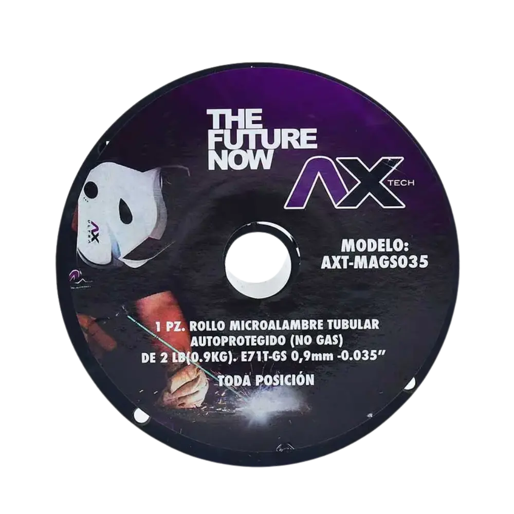 [MAGS035-1] ROLLO DE MICROALAMBRE TUBULAR (NO GAS), 1KG, 0.035" E71T-GS