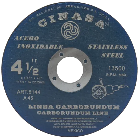[8144] DISCO DE CINASA 4"1/2 X 1/16