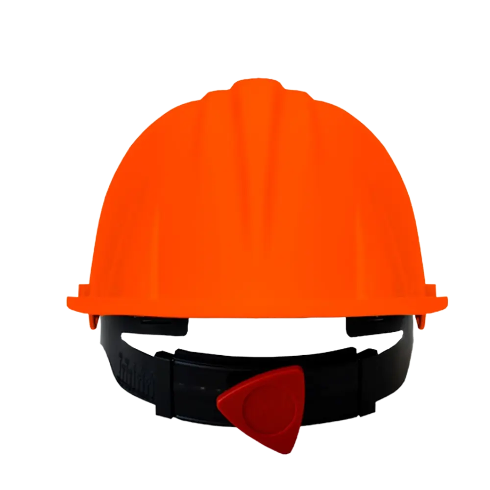 [1CP2104M] CASCO INFRACAP CON MATRACA (NARANJA)