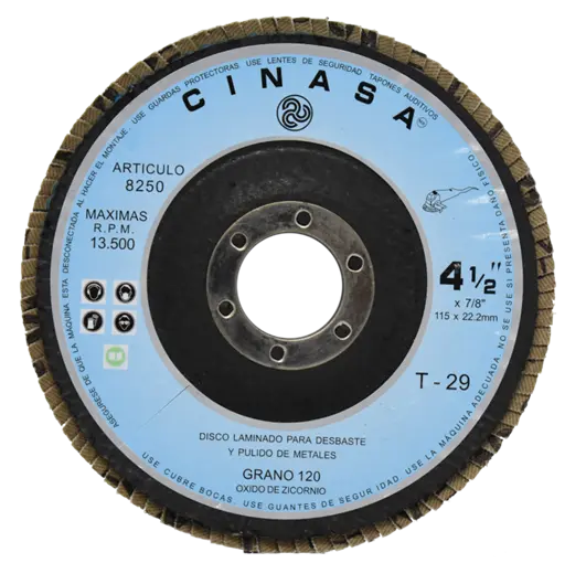 [8250] DISCO LAMINADO 4 1/2 GRANO 120