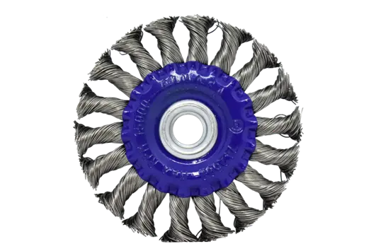 CARDA CIRCULAR DE ACERO INOXIDABLE 4 PULGADAS BARRENO 5/8
