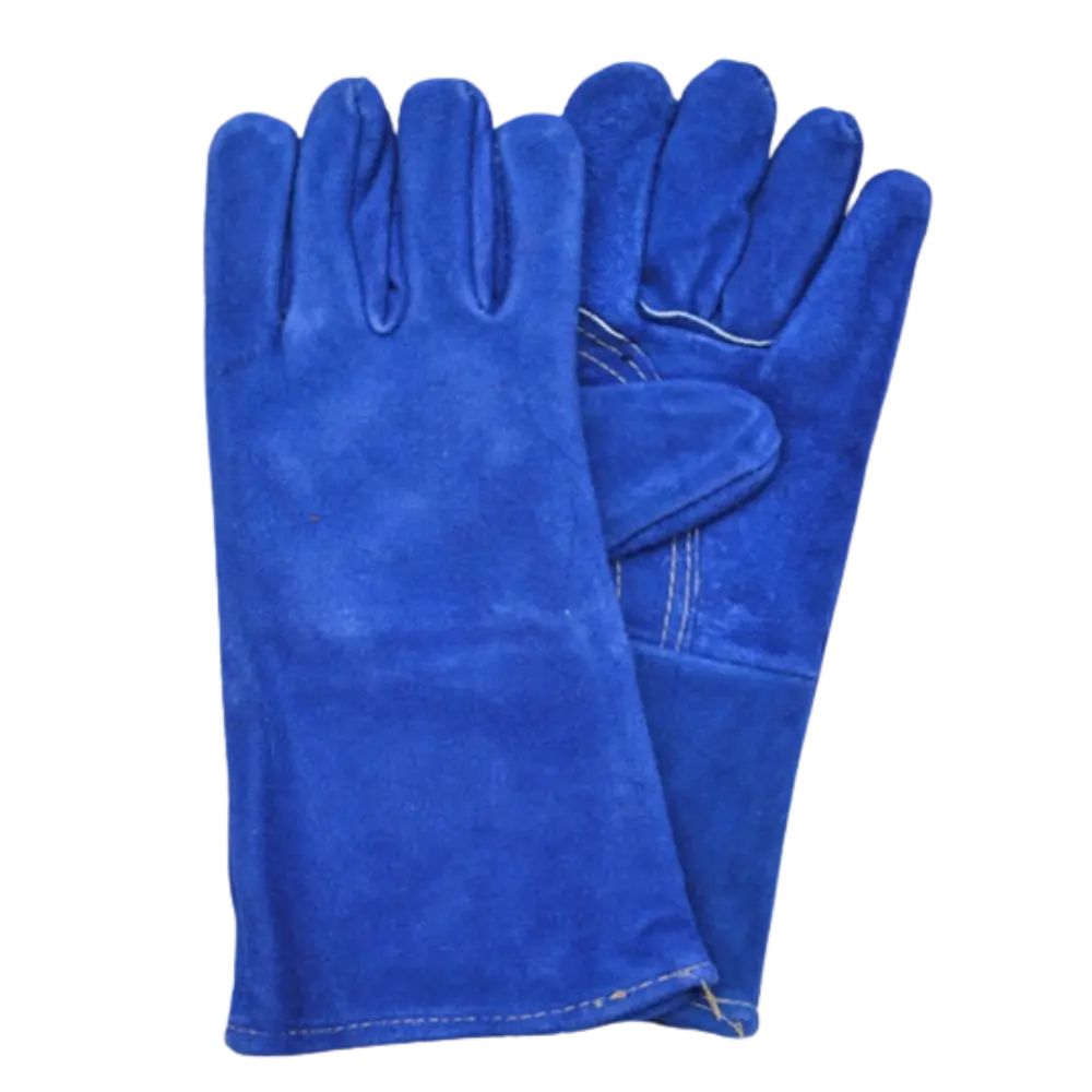 GUANTE SOLDADOR USO RUDO 14" AZUL