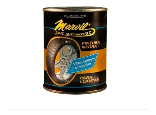 PINTURA PARA LLANTAS NEGRA 110233 MARVIL
