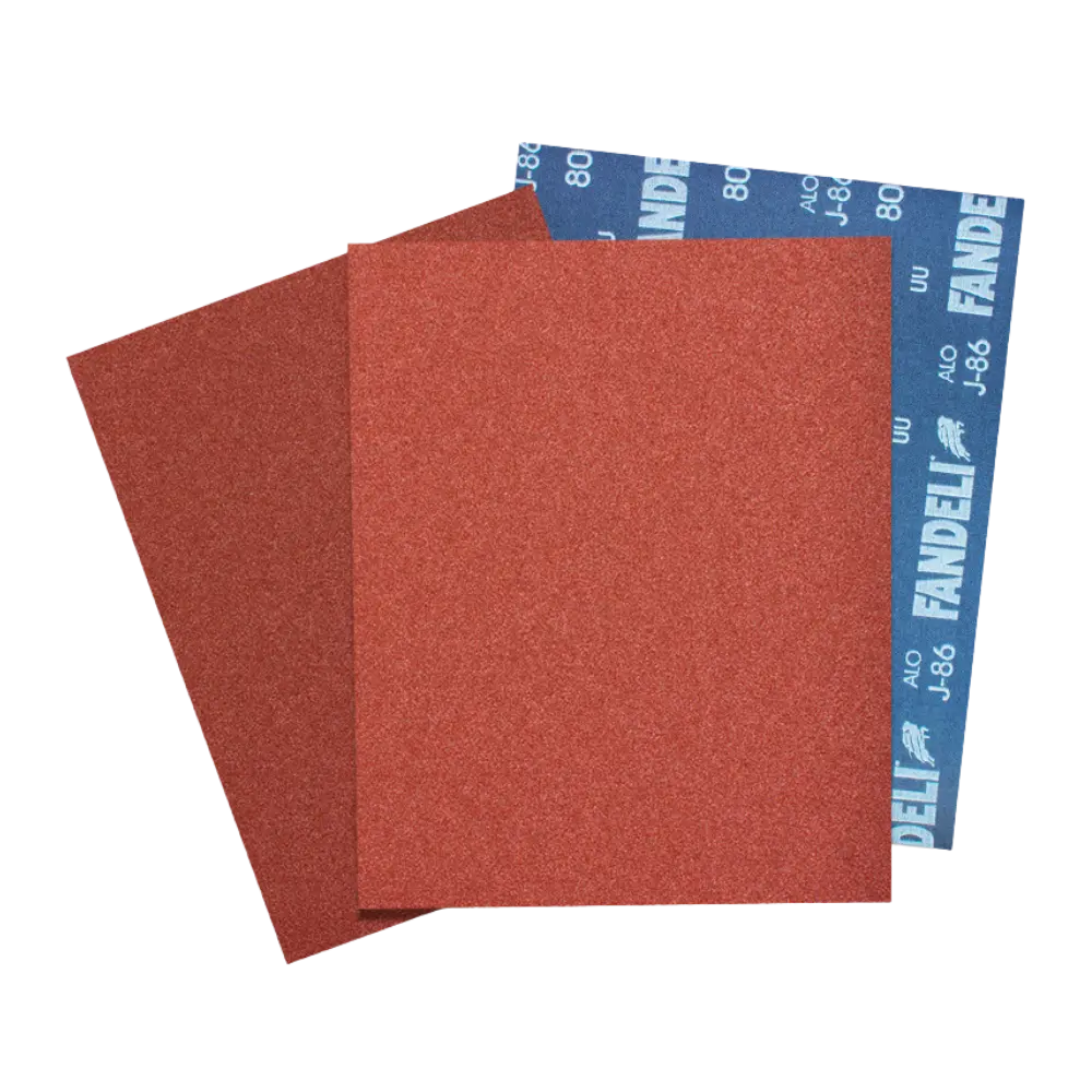 [799592000740] LIJA DE ESMERIL GRANO 100 ROJA J-86 FANDELI