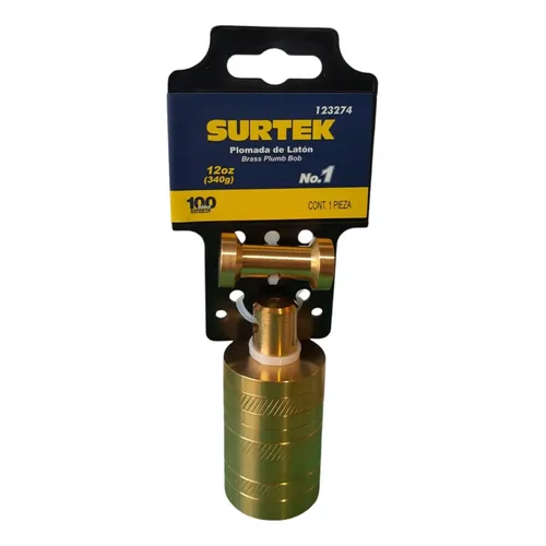 PLOMADA LATON N.1 T/BARRIL 340G SURTEK