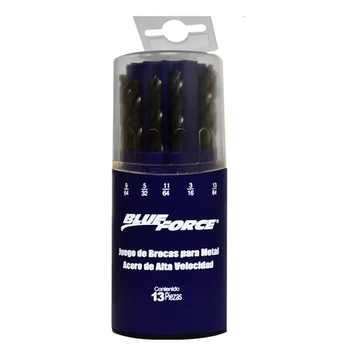 [02313] JUEGO BROCAS BLUE FORCE DE 13 PIEZAS