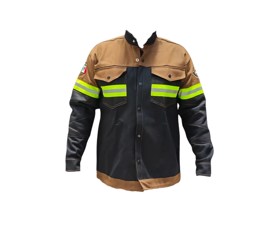 [SINSIN73767-XL] CAMISOLA SOLDADOR CAFE REFLEJANTE XL