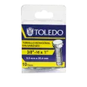 Tornillo Hex Galv 3/8"-16x1"