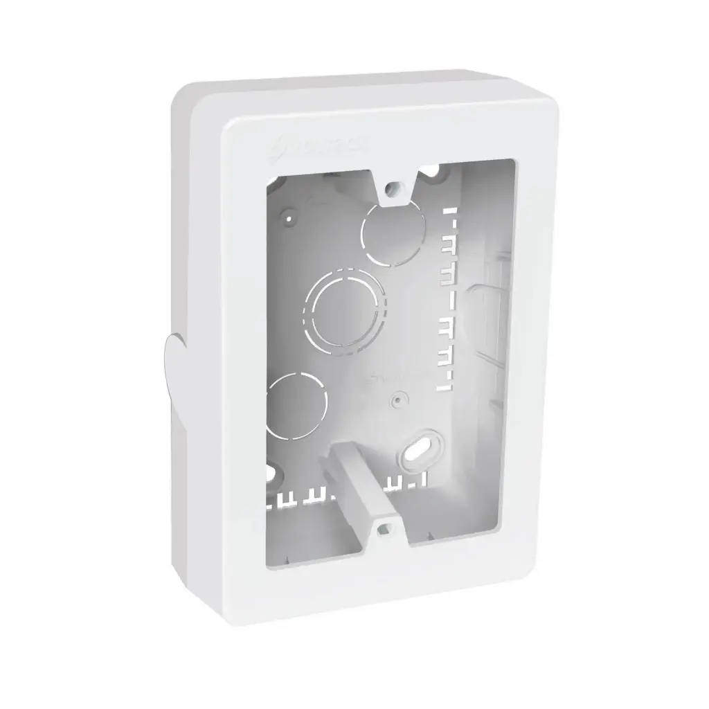  contactos para canaleta 3' x 5', blanca, Volteck 