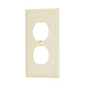 Placa de ABS dúplex, Standard, marfil, Volteck 