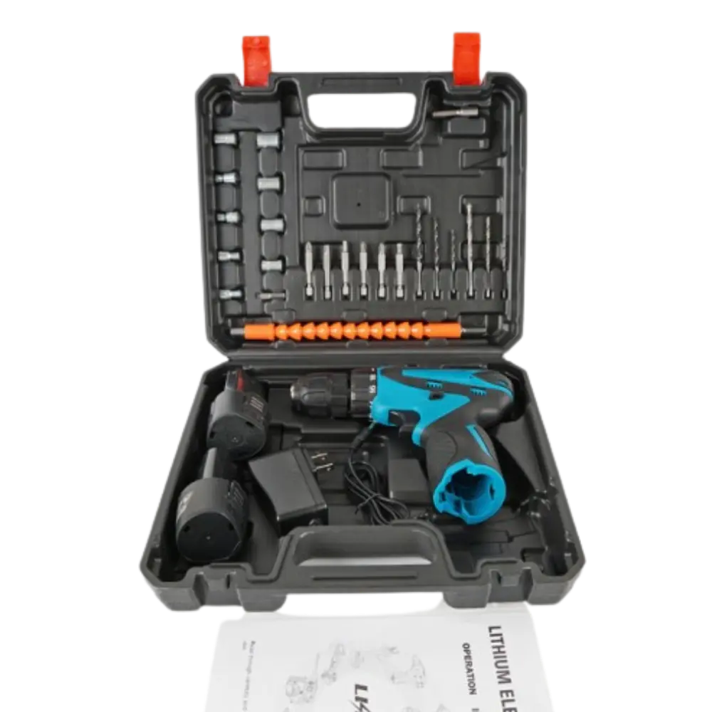 [RSD-206] Taladro electrico a bateria con juego de herramientas 