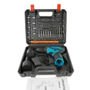 Taladro electrico a bateria con juego de herramientas 