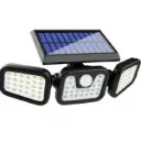 Lámpara Solar de Pared con Sensor y Control | Iluminación Exterior Sin Cables
