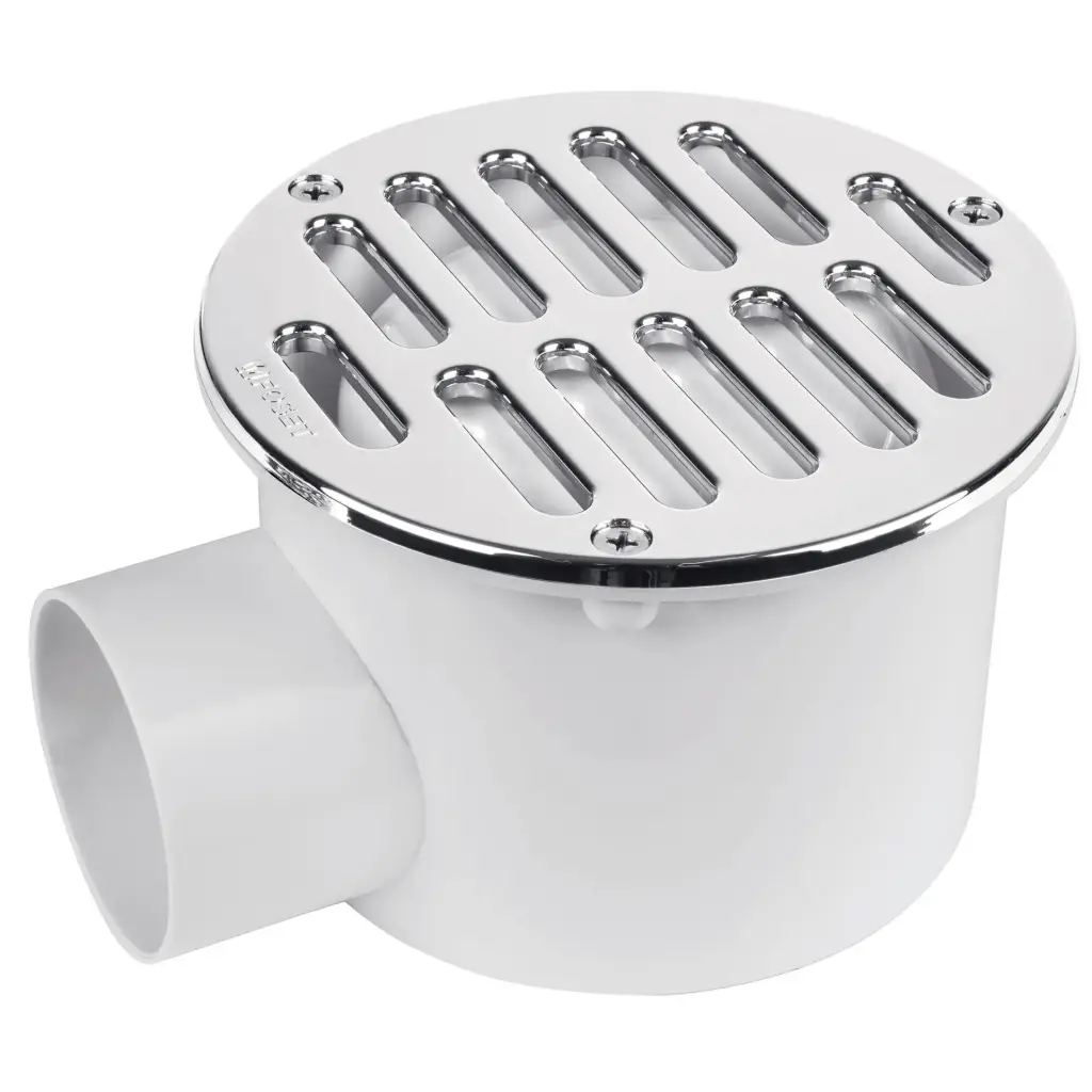 Coladera de ABS salida lateral y rejilla 5', con tornillos 