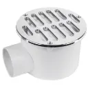 Coladera de ABS salida lateral y rejilla 5', con tornillos 