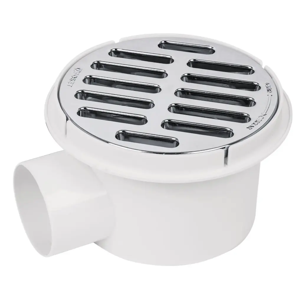 [49618] Coladera de ABS salida lateral y rejilla 5', 1/4 de vuelta 