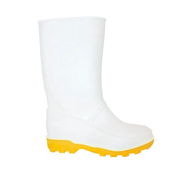 [sinsin29958-25] Bota de Seguridad Unisex Aquamax Blanco con Amarillo (25)