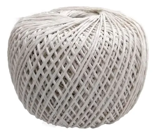 [2771] Bola Rafia Blanca 900gr Generica de polipropeno