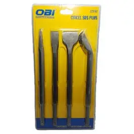 [223107] Juego de 4 cinceles SDS PLUS OBI (4729)