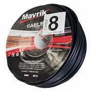[231118] Cable Electrico THW #8 100m Mavrik Adir Color Negro 