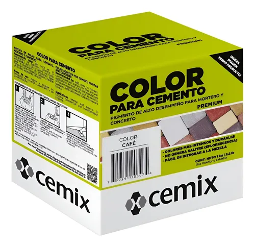 COLOR PARA CEMENTO CAFE CEMIX